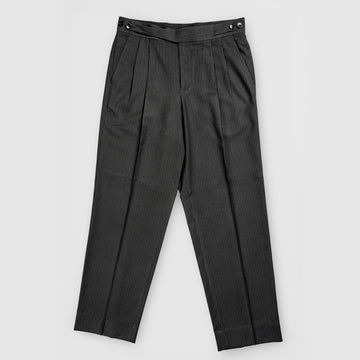 Double Pleated Side Adjuster Trousers