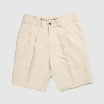 Handwoven Pleated Shorts