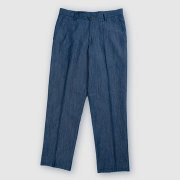 Pleated Denim Trousers
