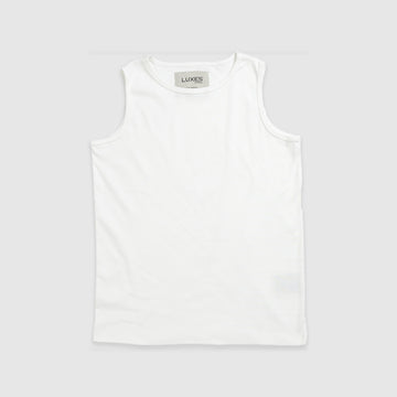 Ribbed Tank Top White