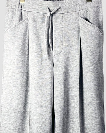 Pleated Relaxed Fit Terry Cotton Trouser