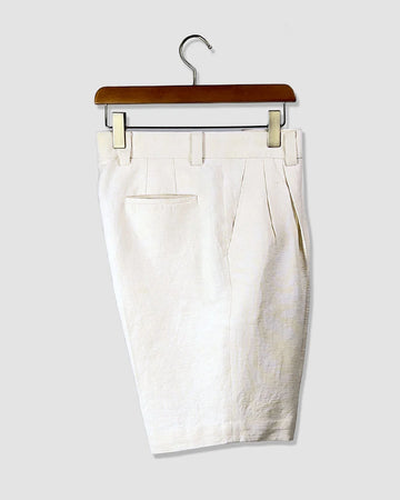 Handwoven Pleated Shorts