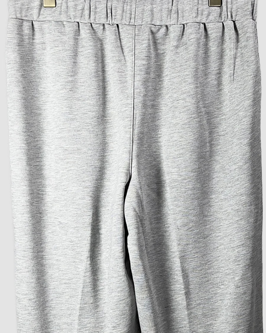 Pleated Relaxed Fit Terry Cotton Trouser