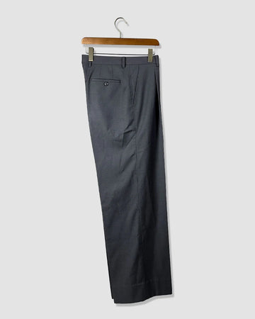 Double Pleated Wide Leg Trousers – Grey