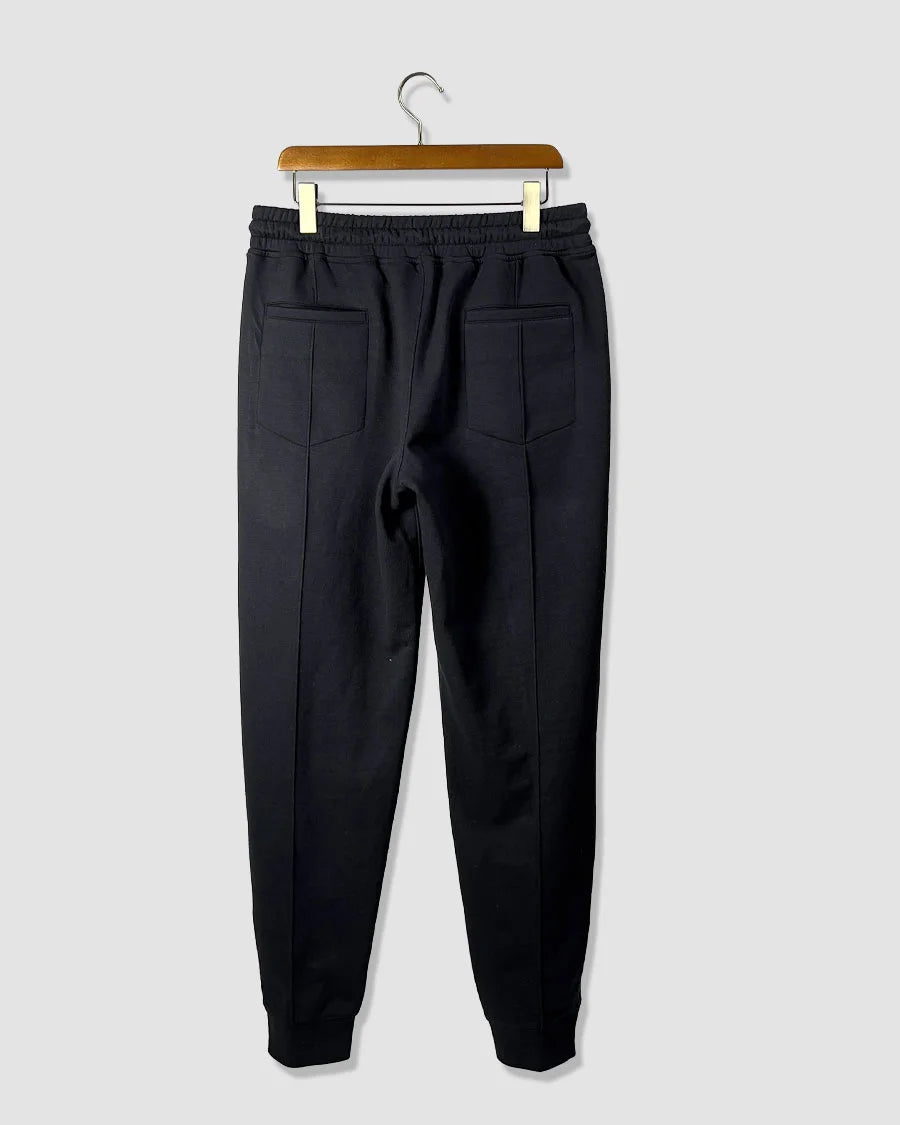 Pleated Tapered Terry Cotton Trouser