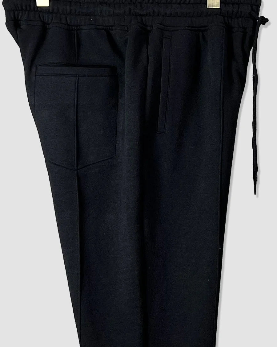 Pleated Tapered Terry Cotton Trouser