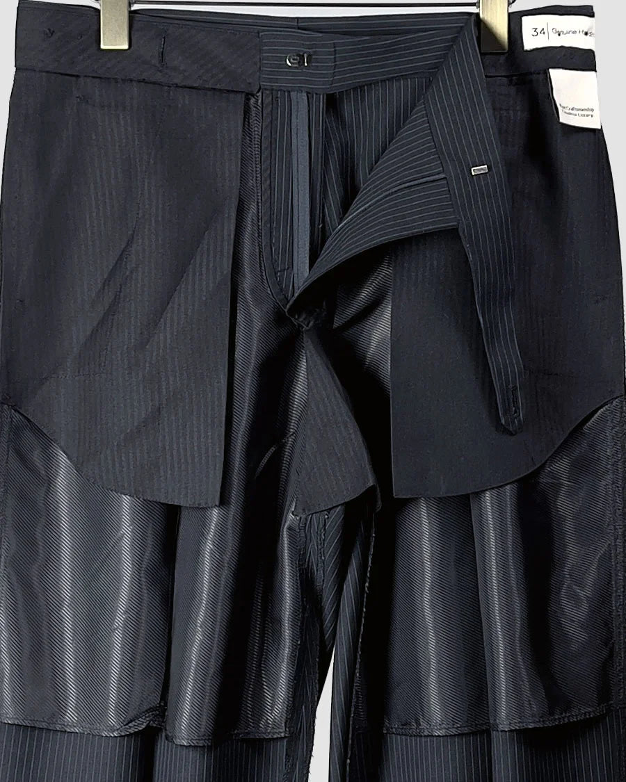 Double Pleated Side Adjuster Trousers