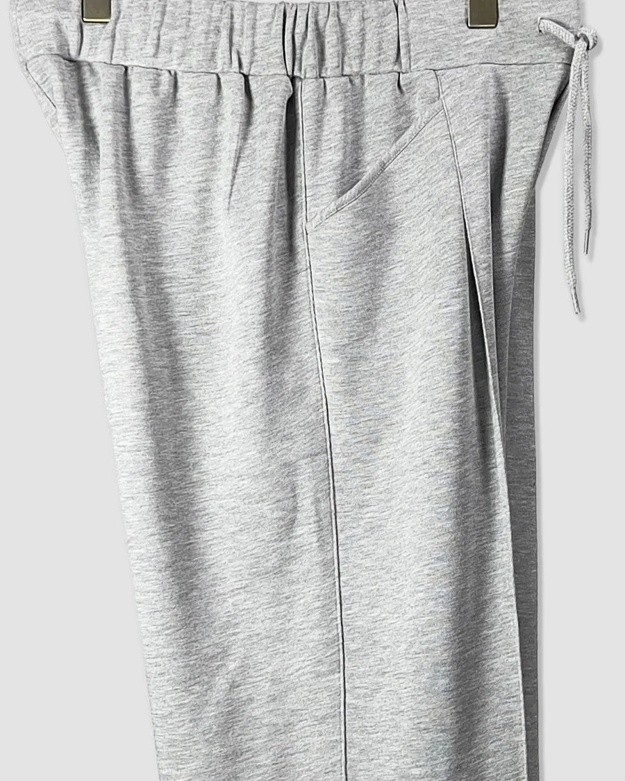 Pleated Relaxed Fit Terry Cotton Trouser