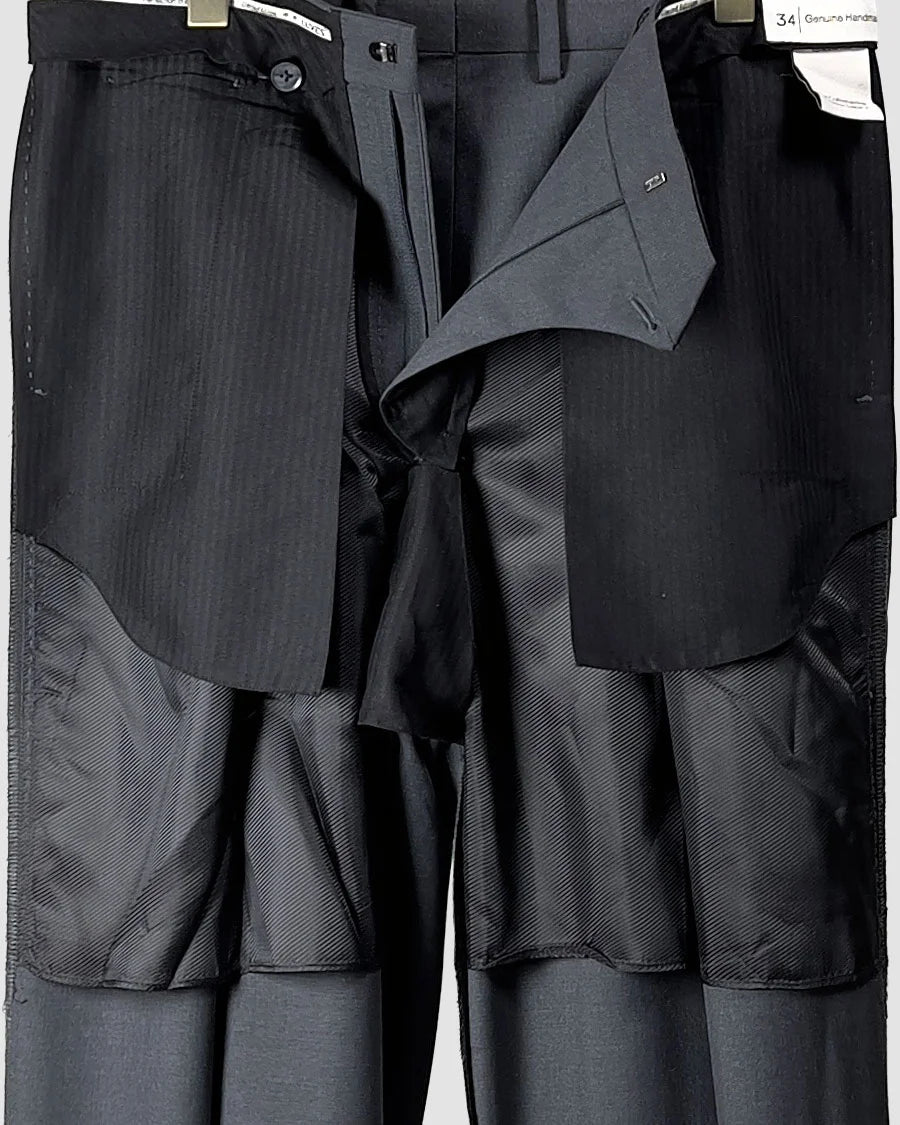 Double Pleated Wide Leg Trousers – Grey