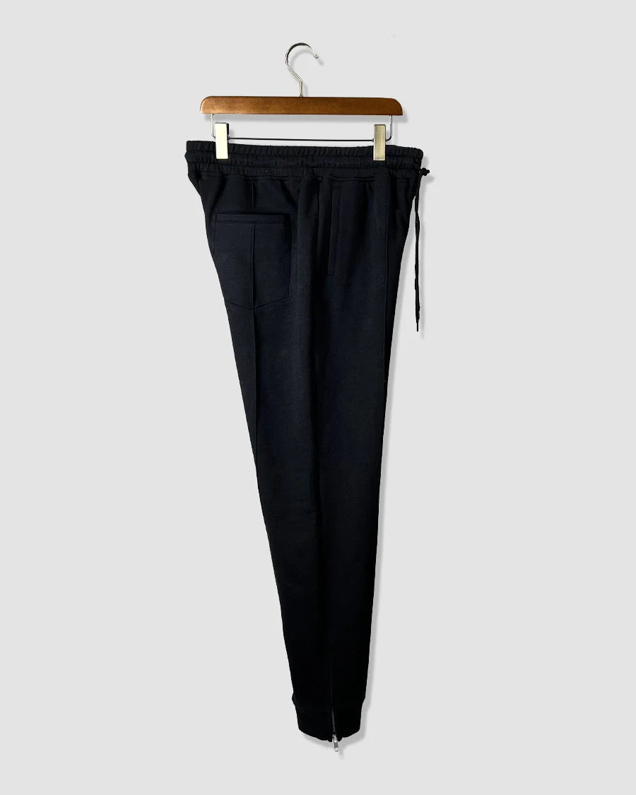 Pleated Tapered Terry Cotton Trouser