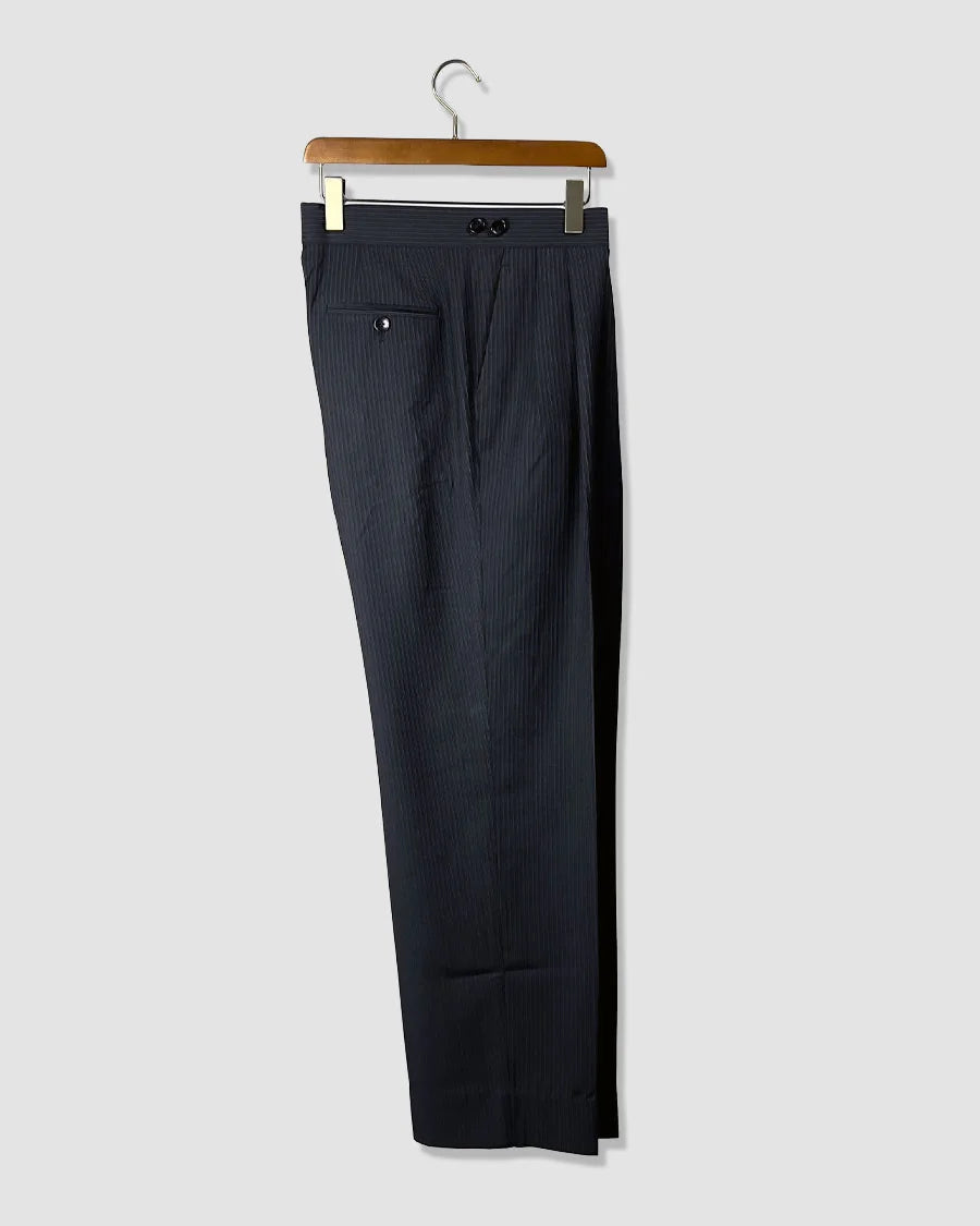 Double Pleated Side Adjuster Trousers