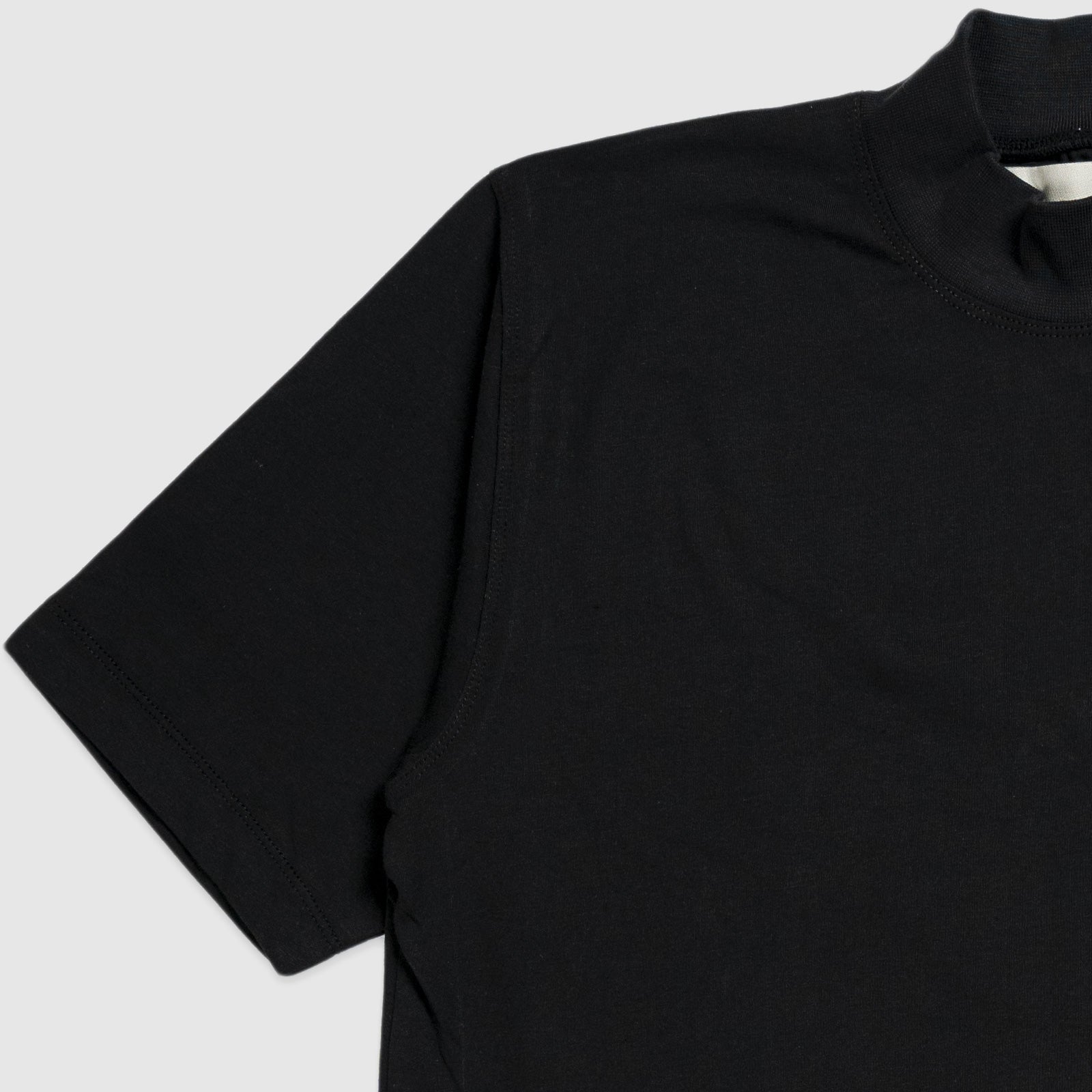 Black Mock Neck T-shirt