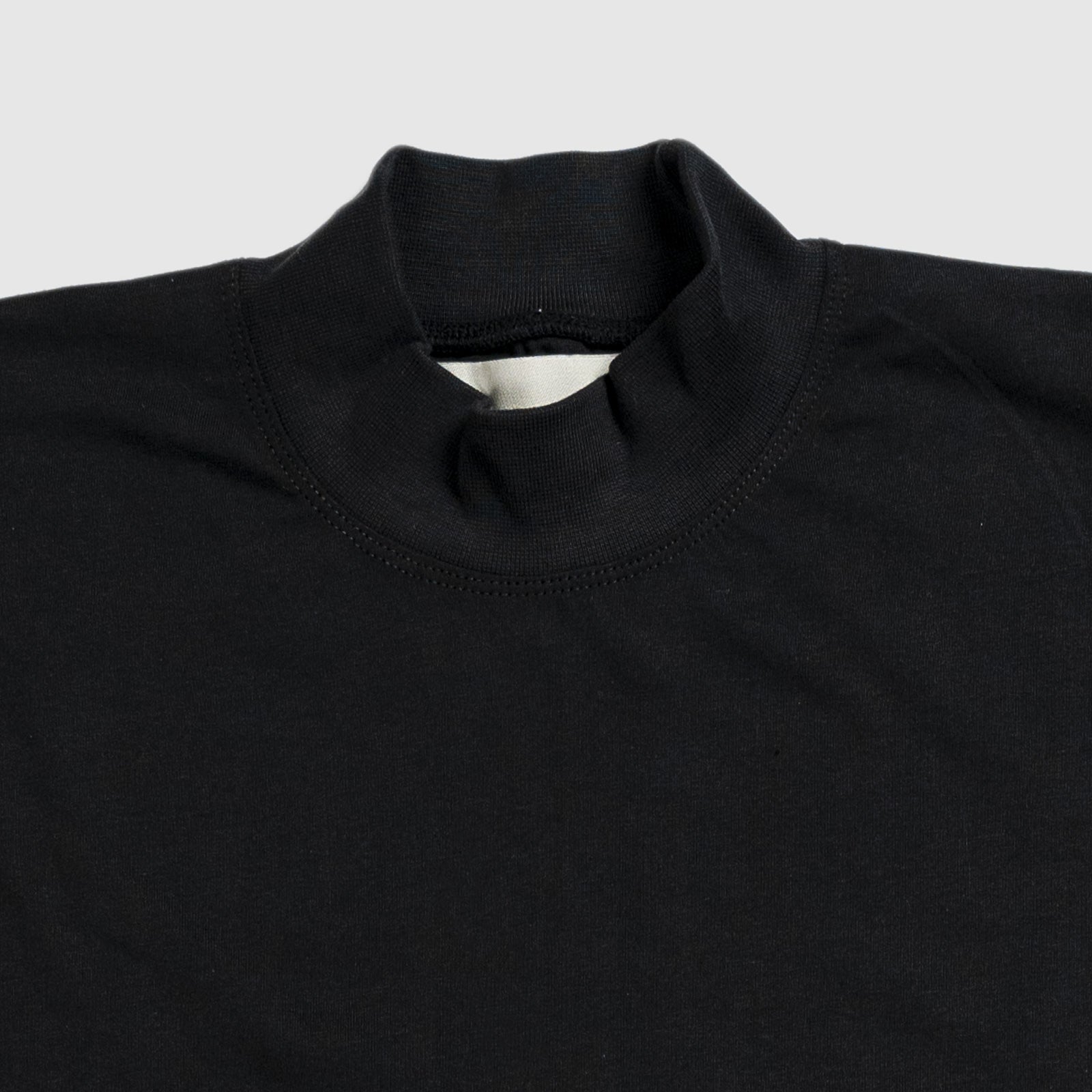 Black Mock Neck T-shirt