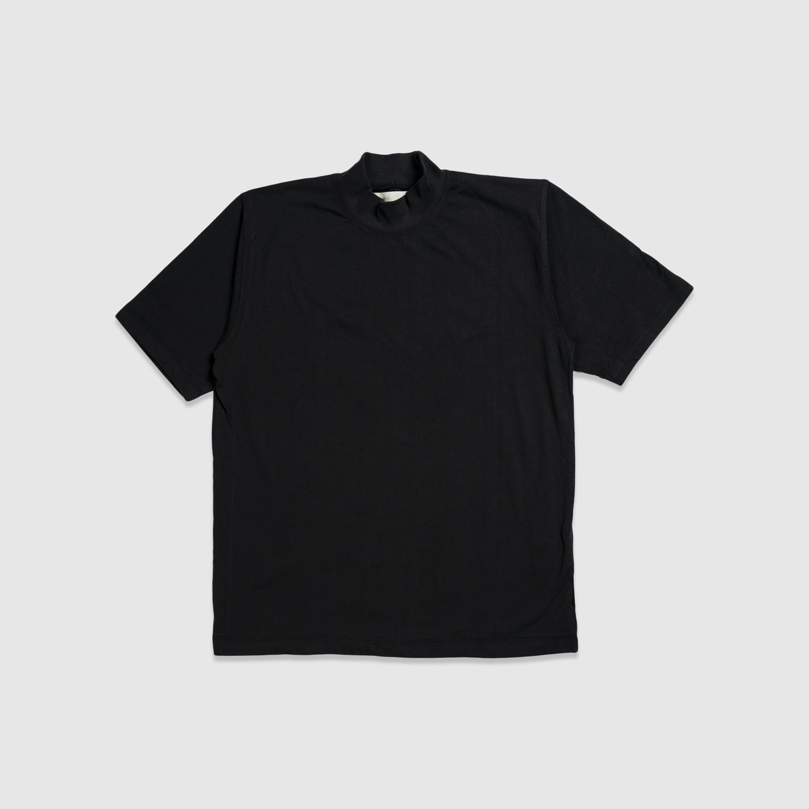 Black Mock Neck T-shirt