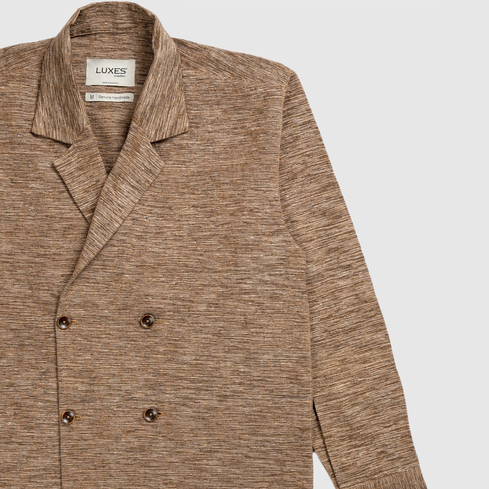 Double Breasted Hand Woven Shacket