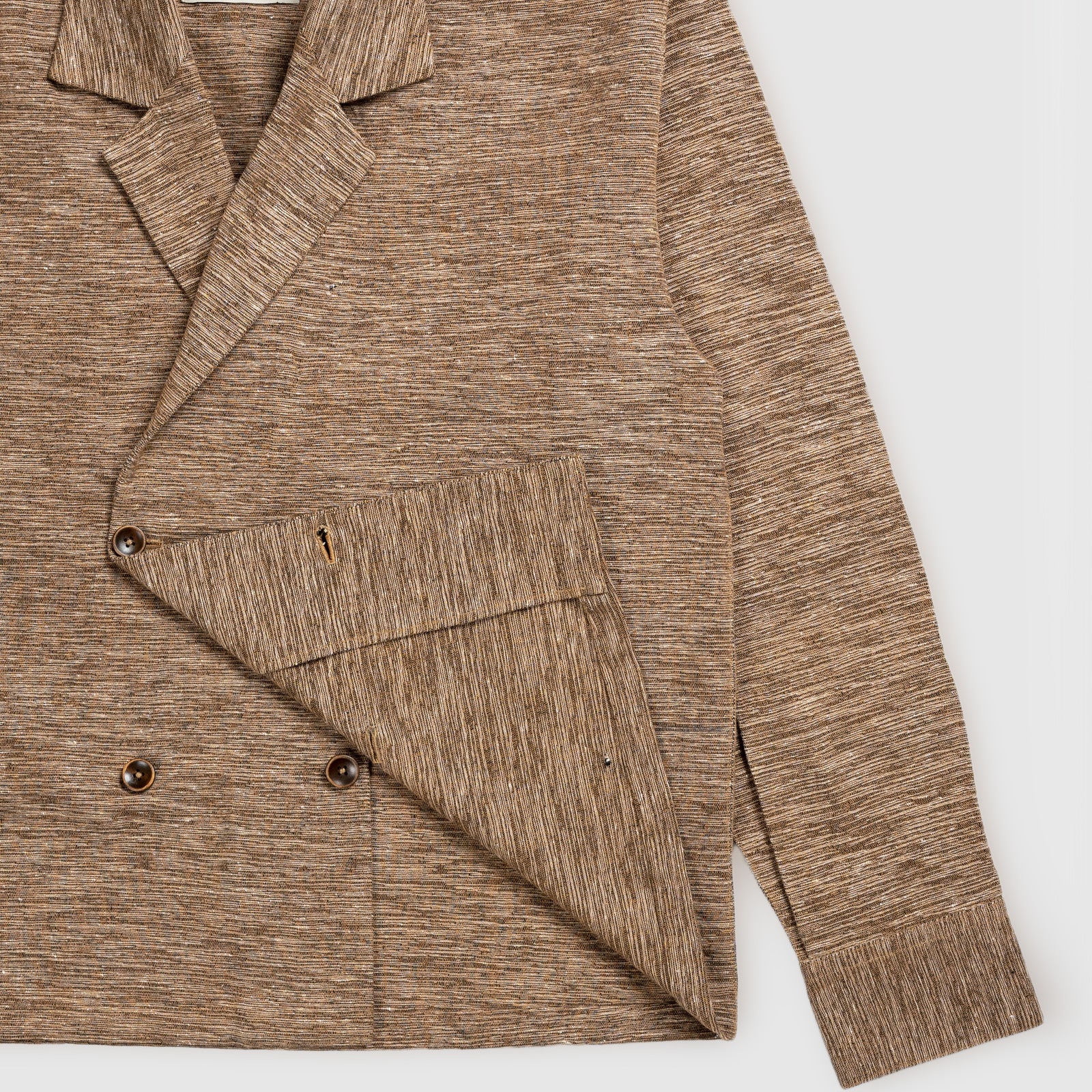 Double Breasted Hand Woven Shacket