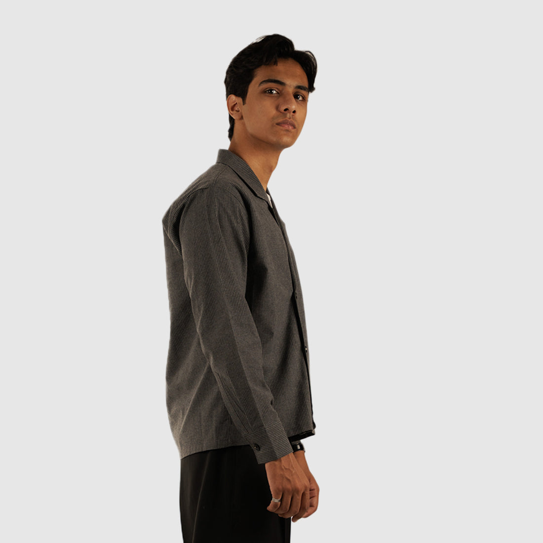 Double Breasted Woven Shirt
