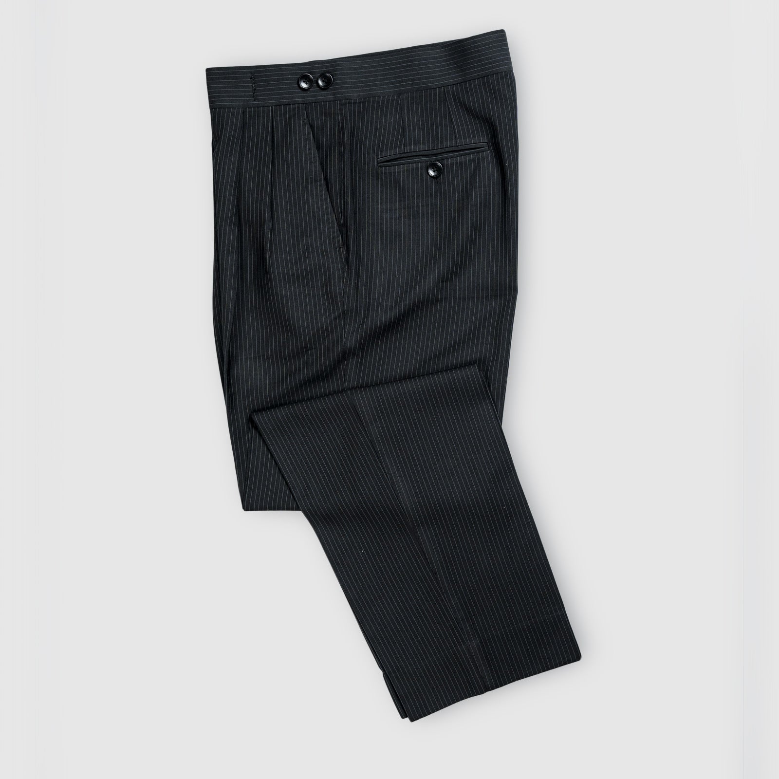 Double Pleated Side Adjuster Trousers