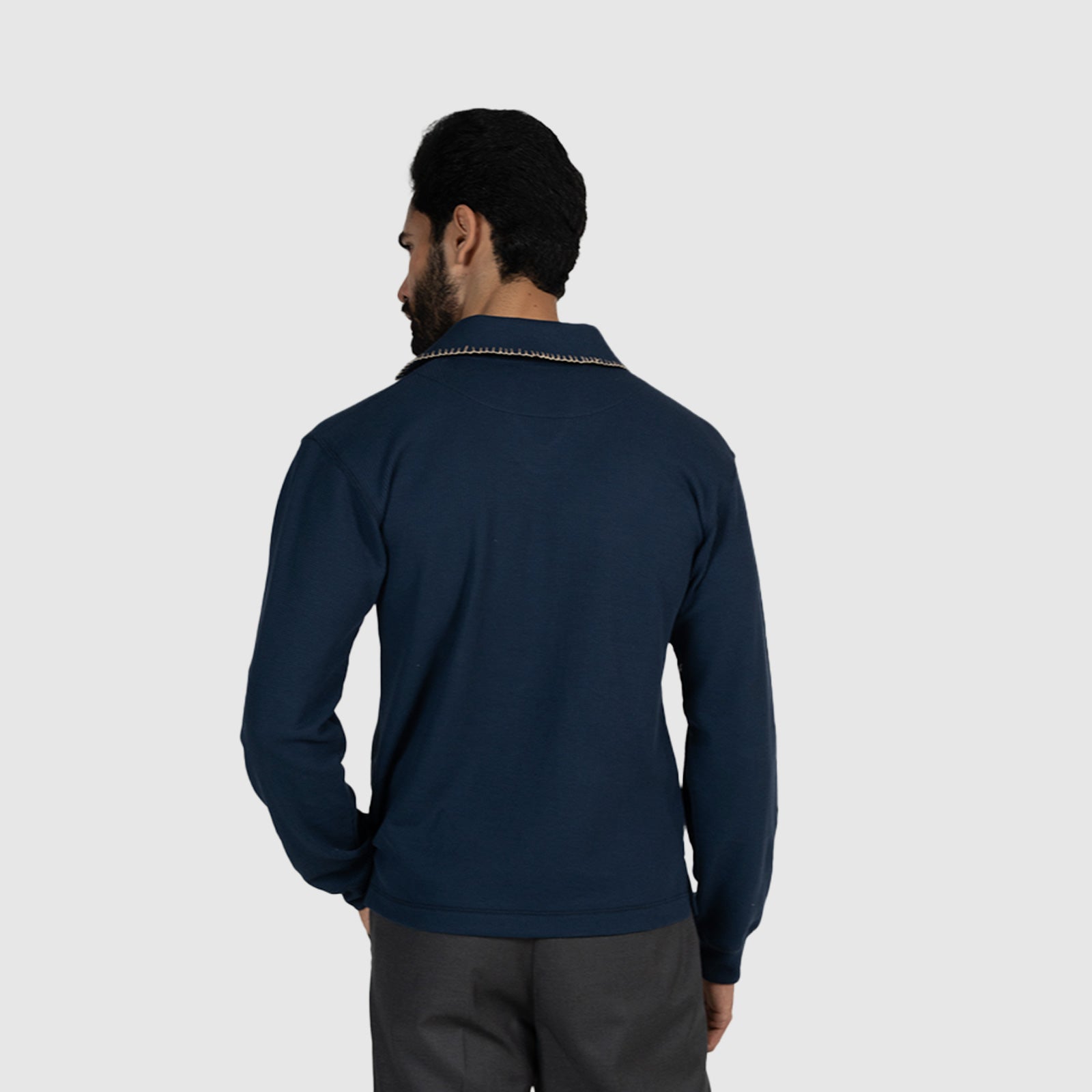 Embroidered Full Sleeve Polo
