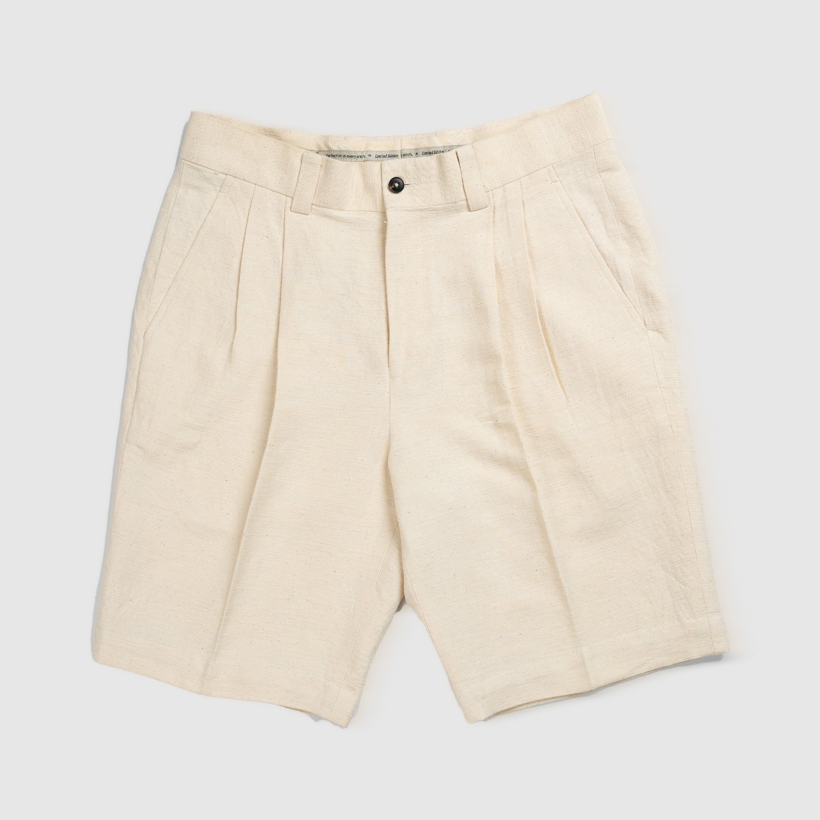 Handwoven Pleated Shorts