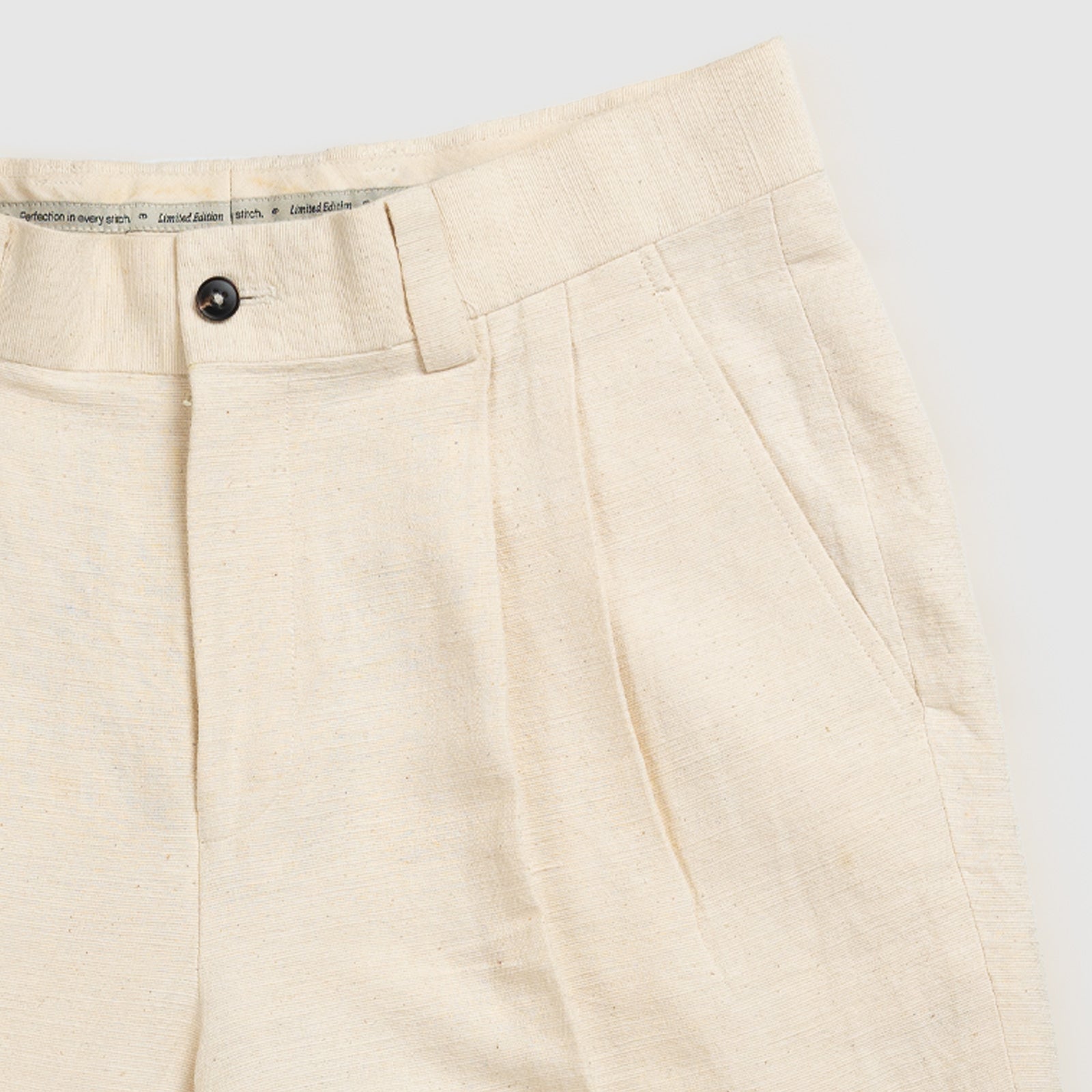 Handwoven Pleated Shorts
