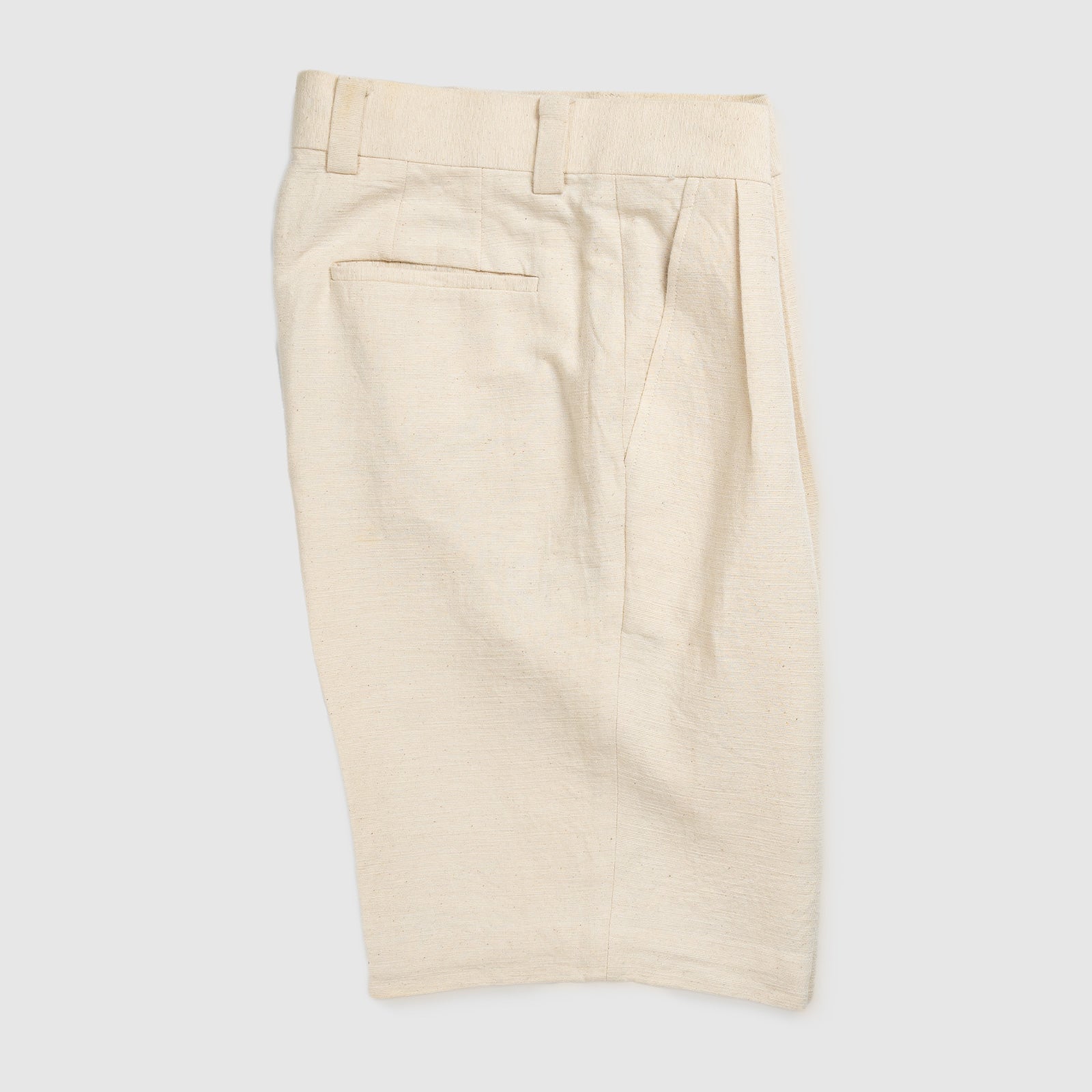 Handwoven Pleated Shorts