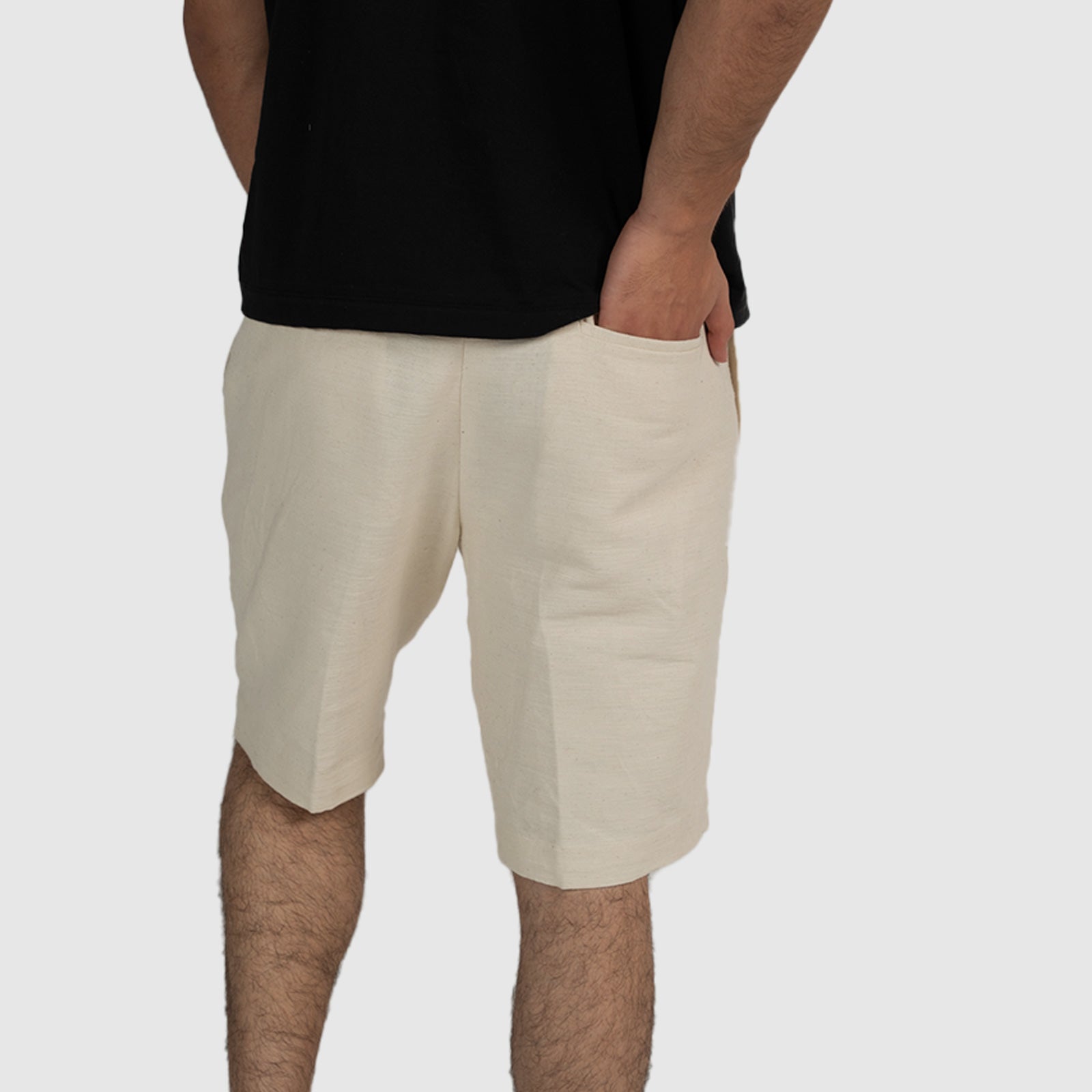 Handwoven Pleated Shorts