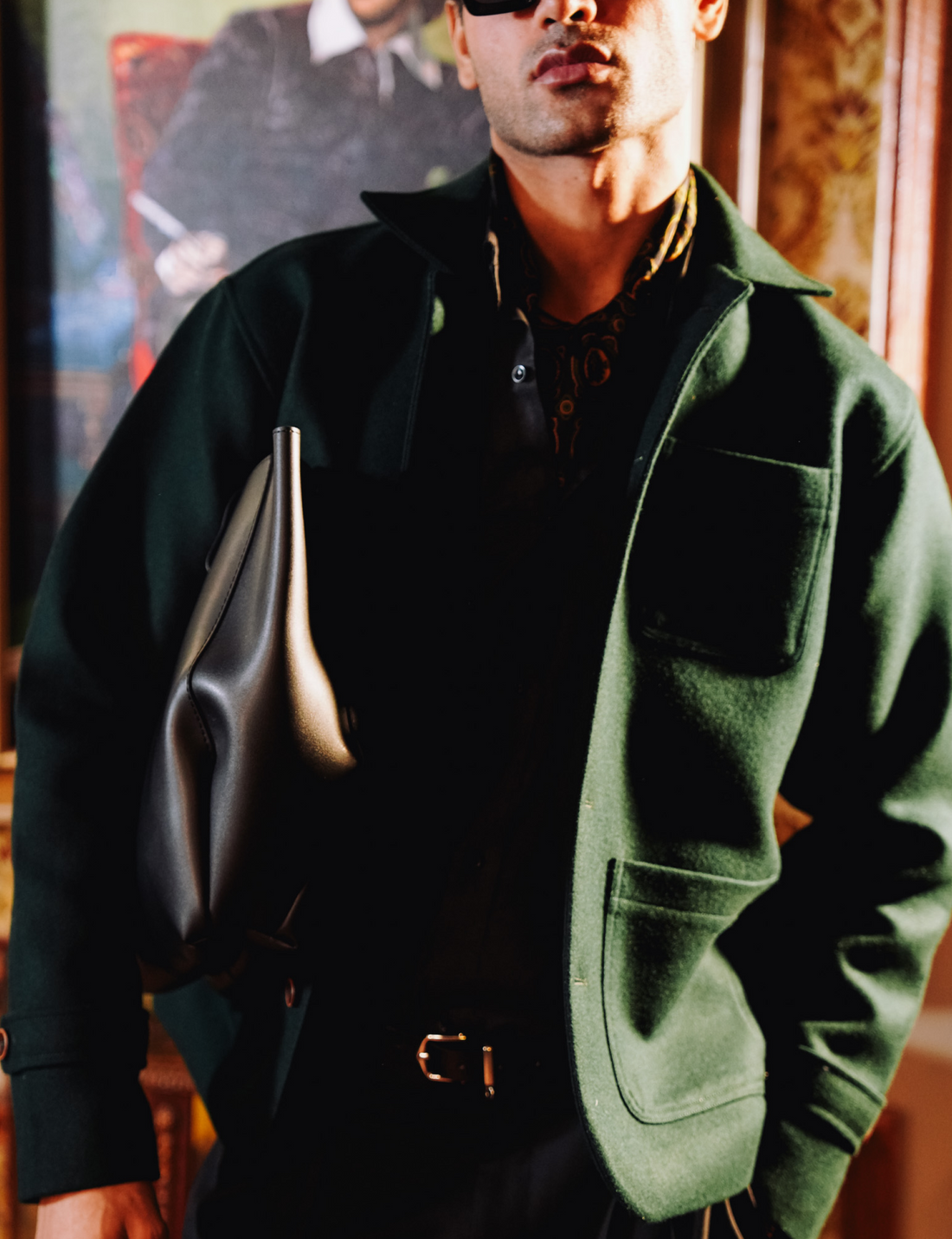 Green Heavy Woolen Jacket