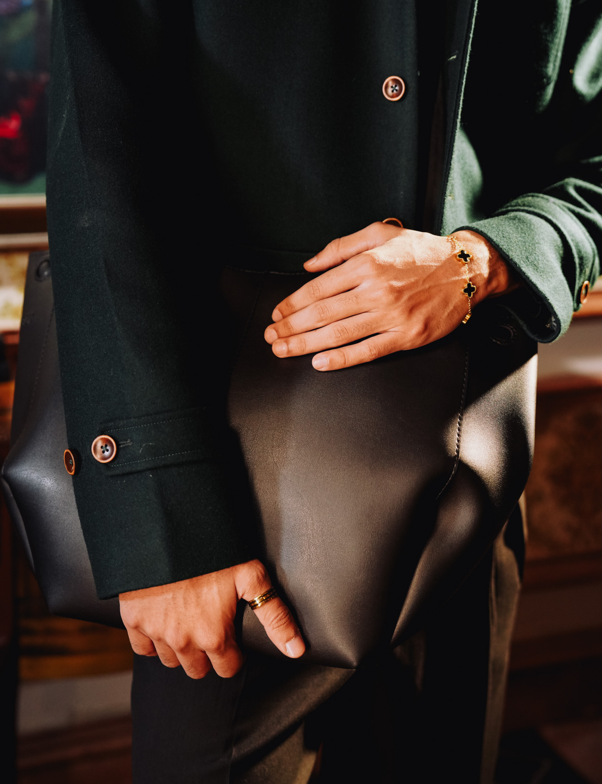 Green Heavy Woolen Jacket