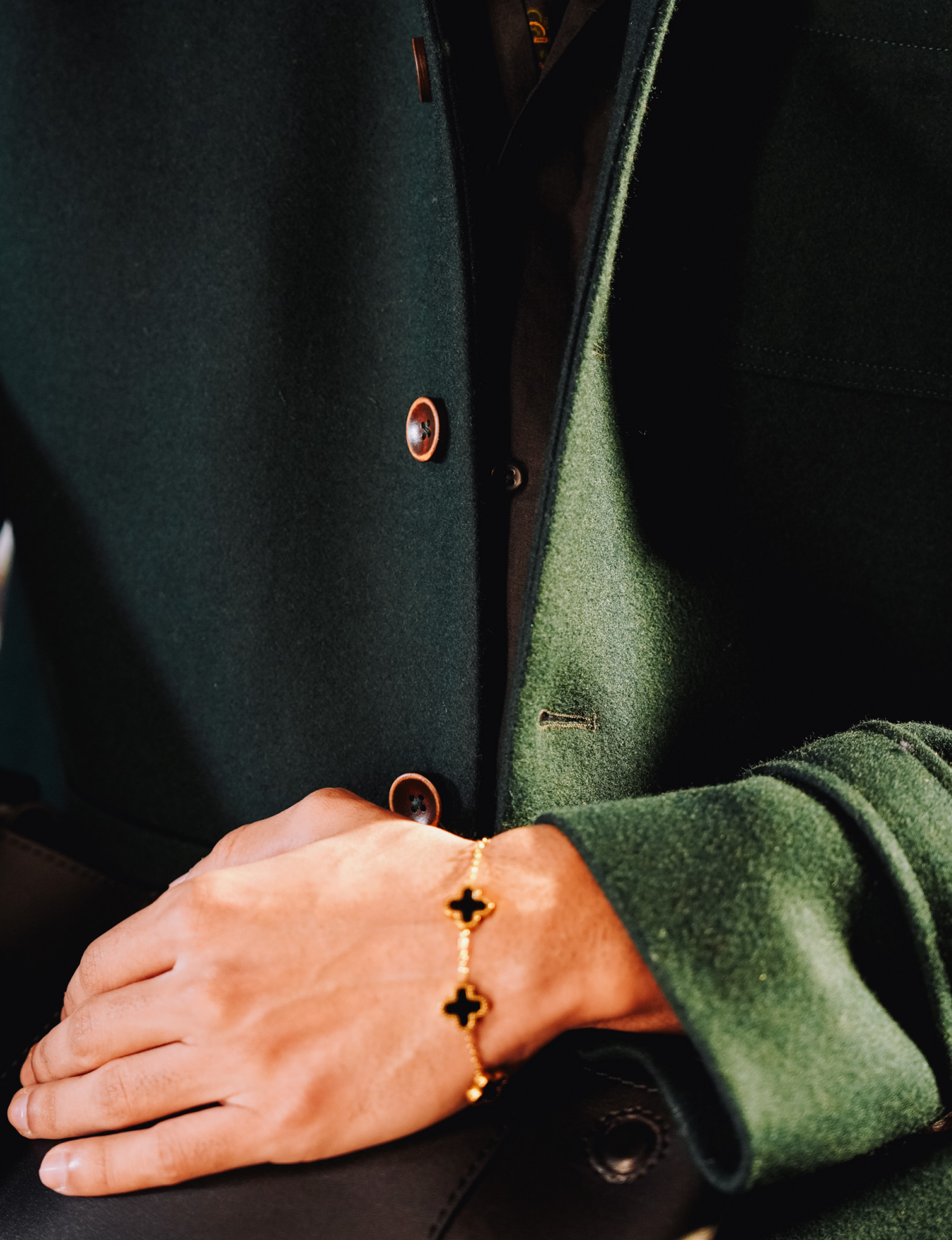 Green Heavy Woolen Jacket