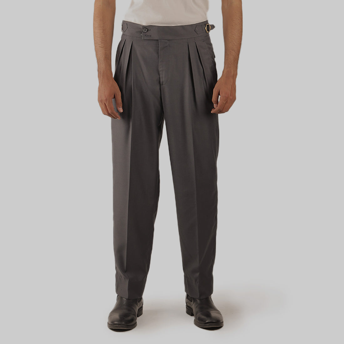 Pleated Balloon Fit Trousers