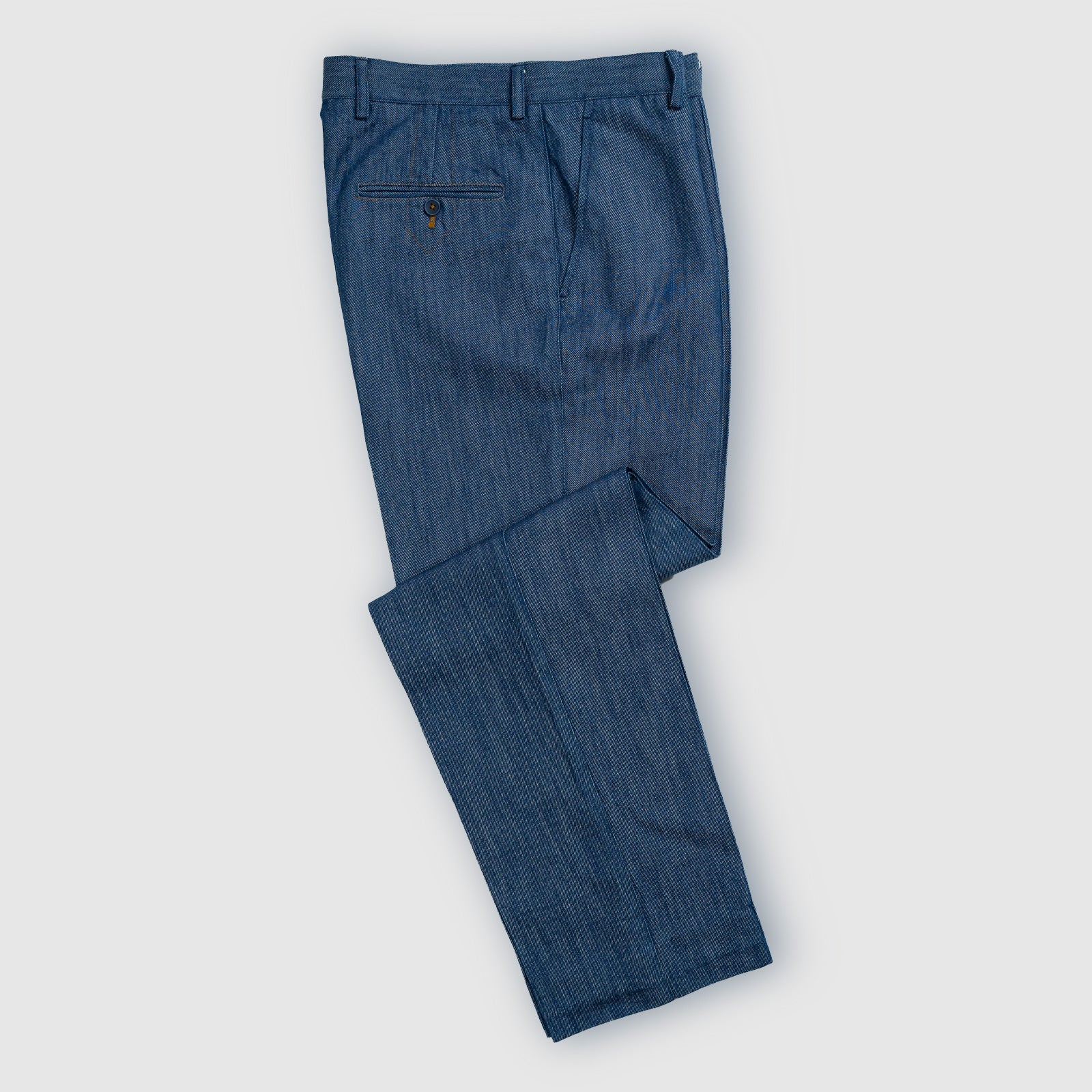Pleated Denim Trousers