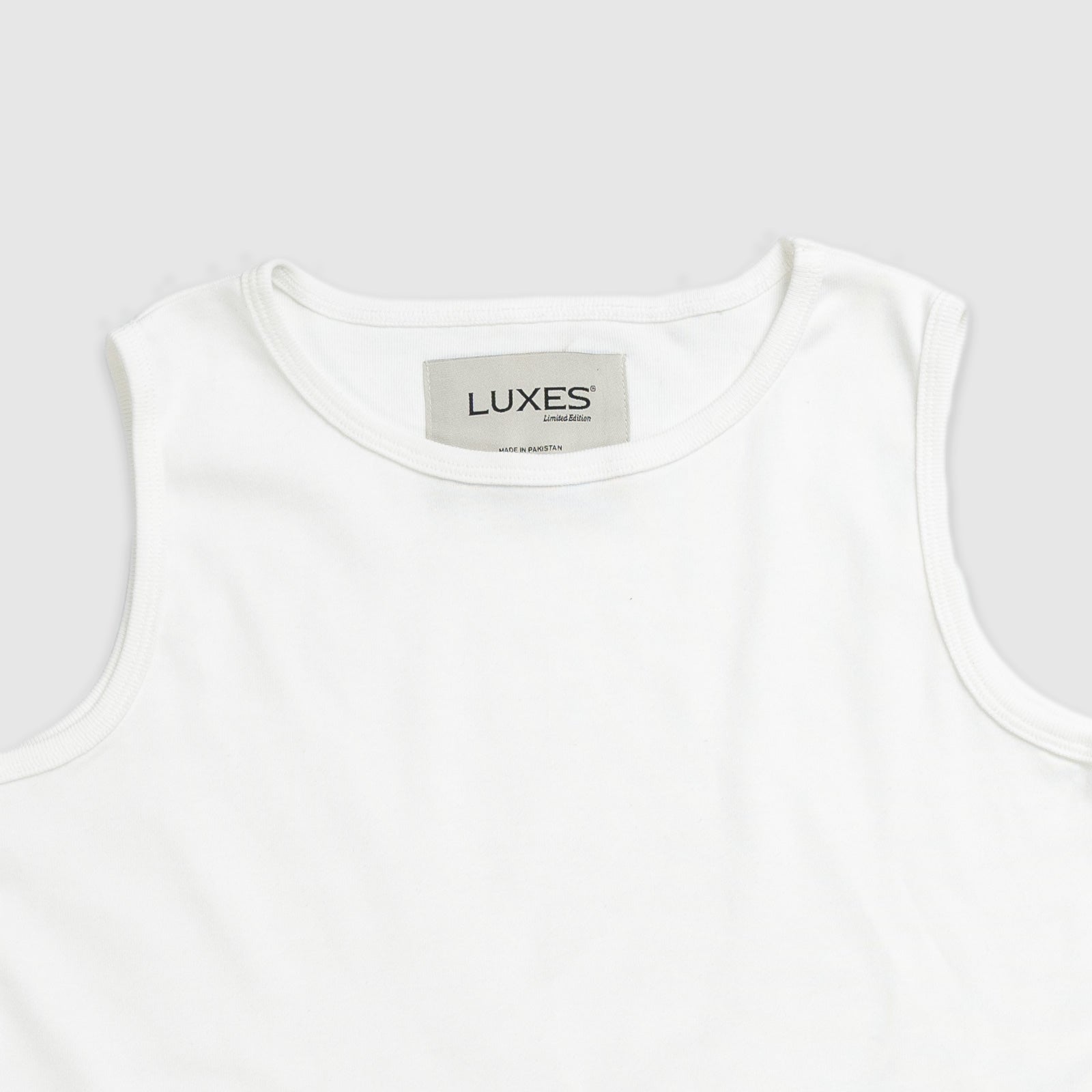 Ribbed Tank Top White