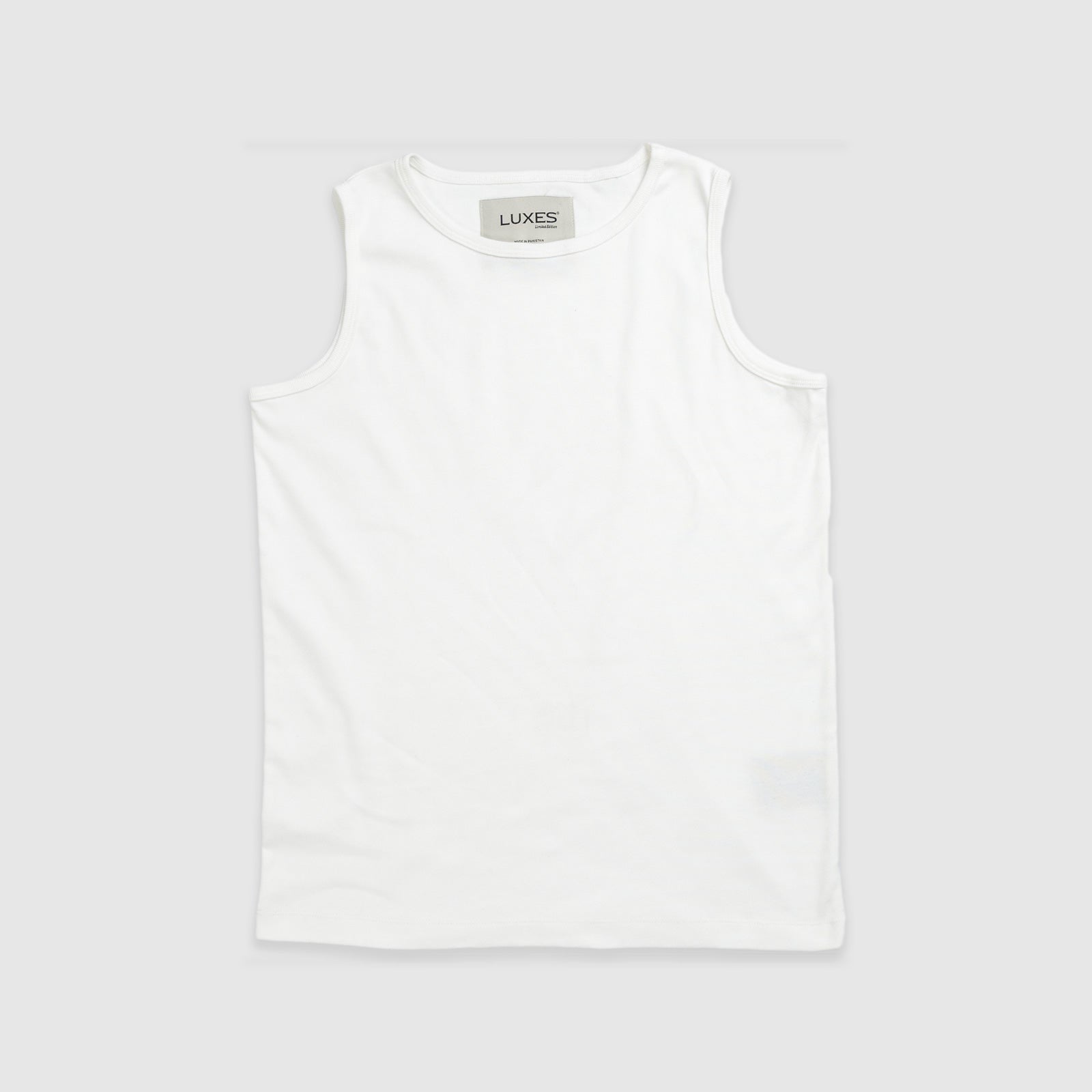 Ribbed Tank Top White